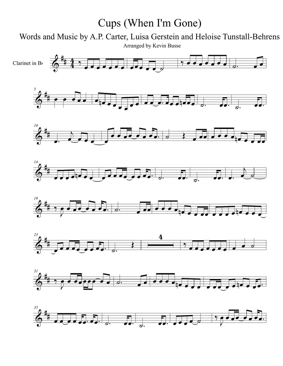 Cups (When I'm Gone)