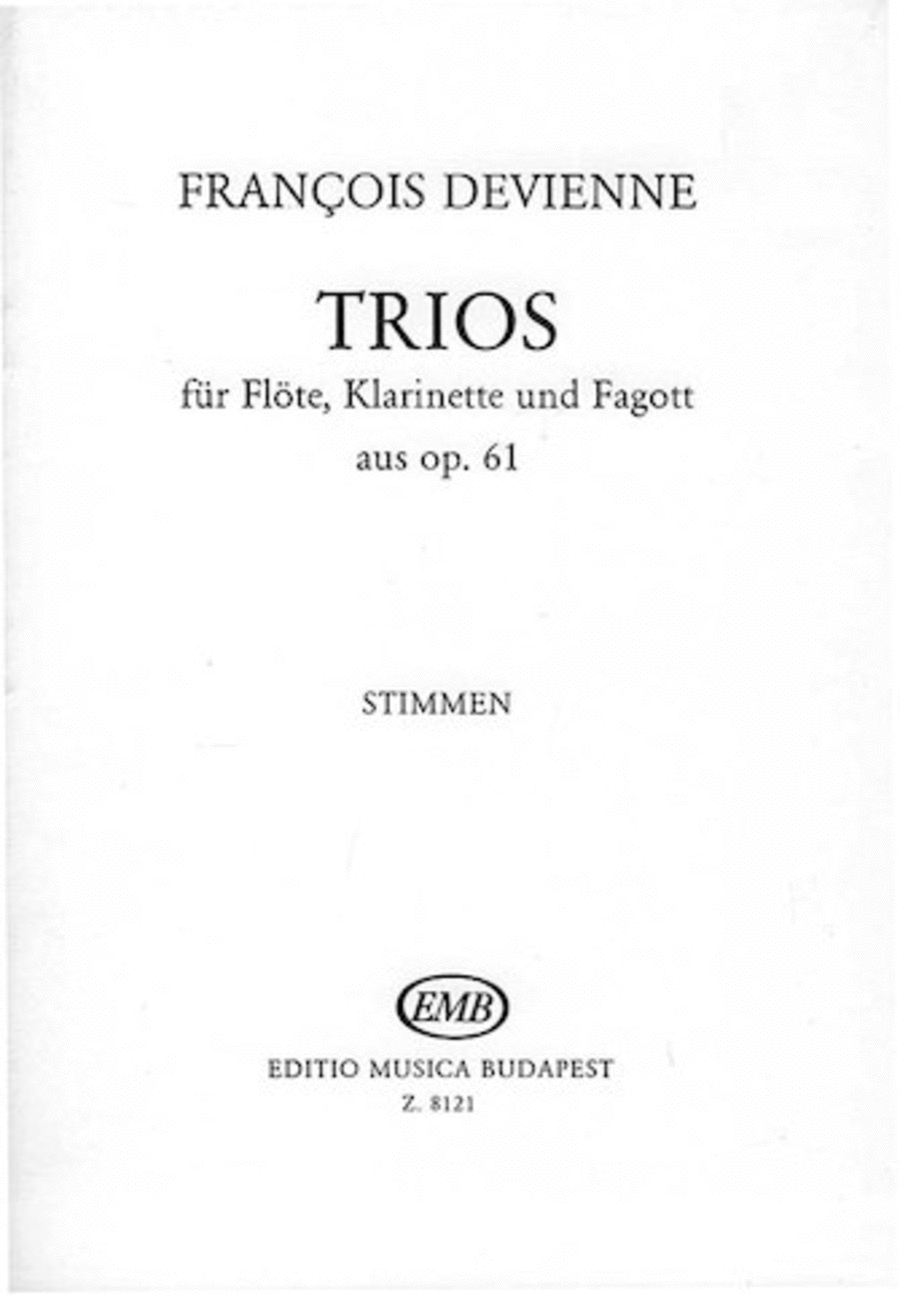 Trios for Flute, Clarinet, and Bassoon, Op. 61 Bassoon scores gallery preview page 1