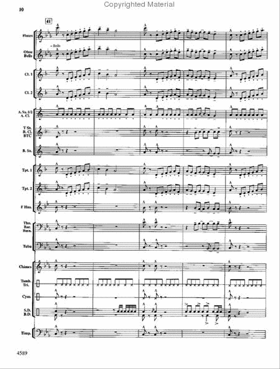 Copper Mountain Legend Concert Band scores gallery preview page 11
