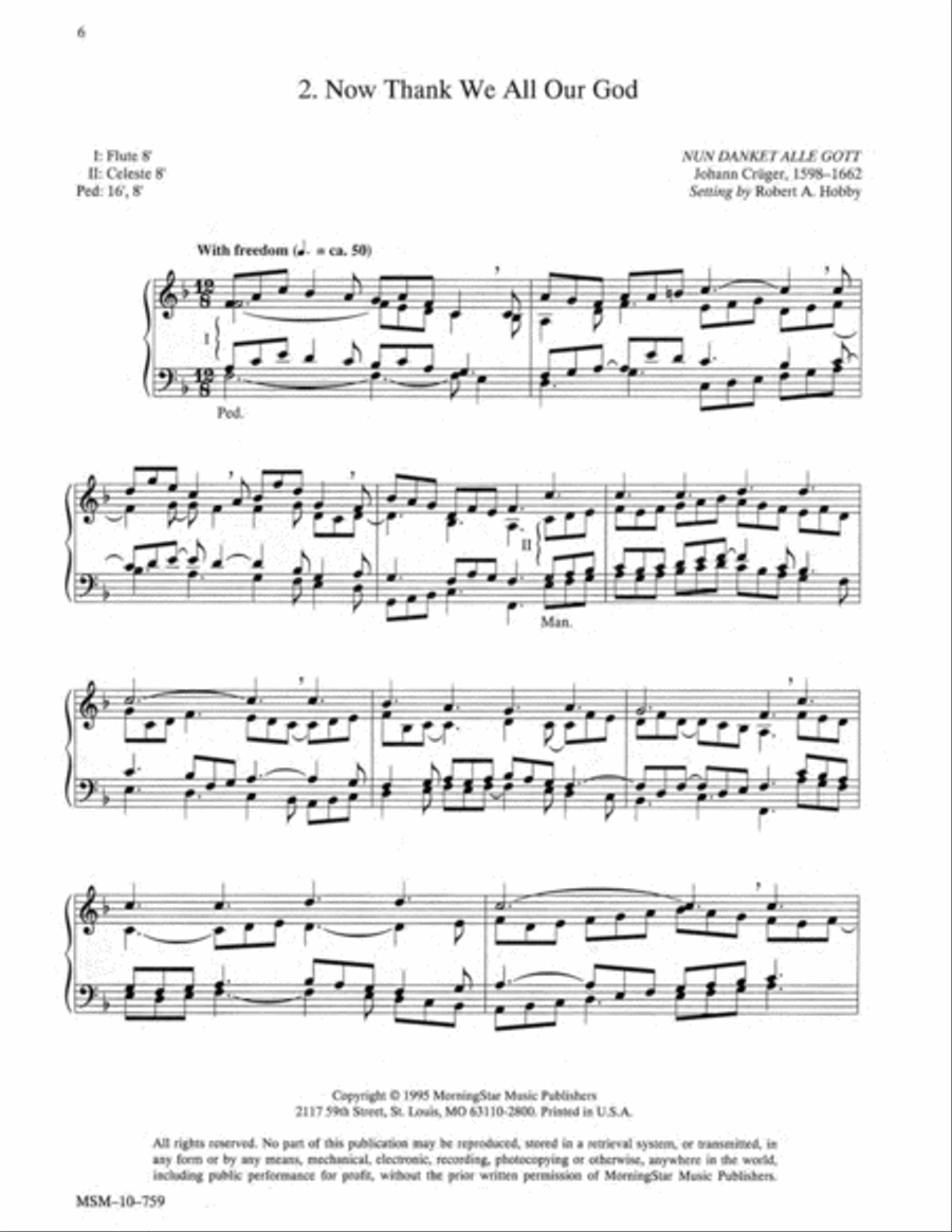 Three Hymns of Praise, Set 4 Organ scores gallery preview page 5