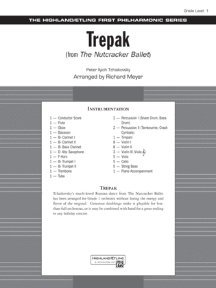 Book cover for Trepak from The Nutcracker Ballet: Score