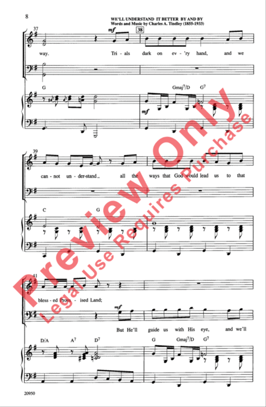 Fly Away Medley 4-Part scores gallery preview page 8