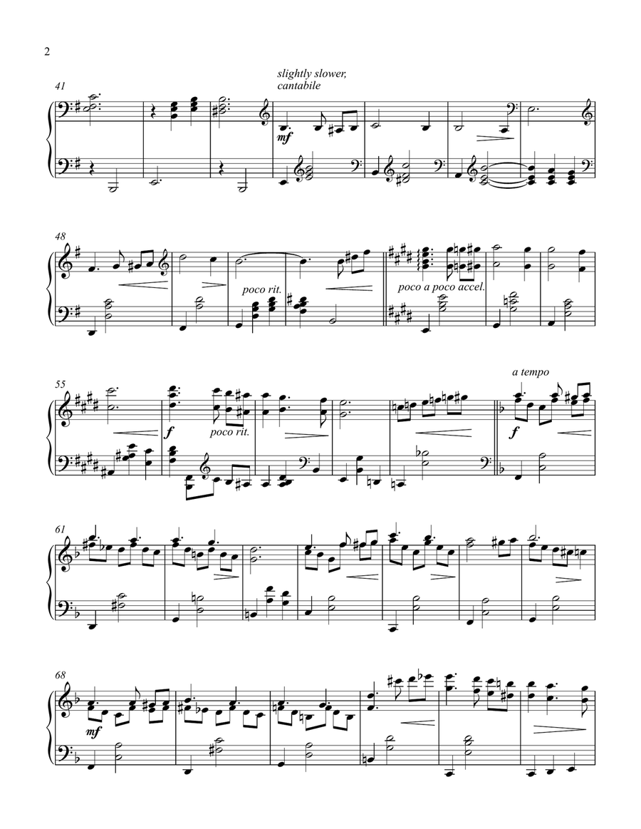 He Keeps Me Singing (Jesus, Sweetest Name I Know) - Piano Solo Piano Solo scores gallery preview page 2