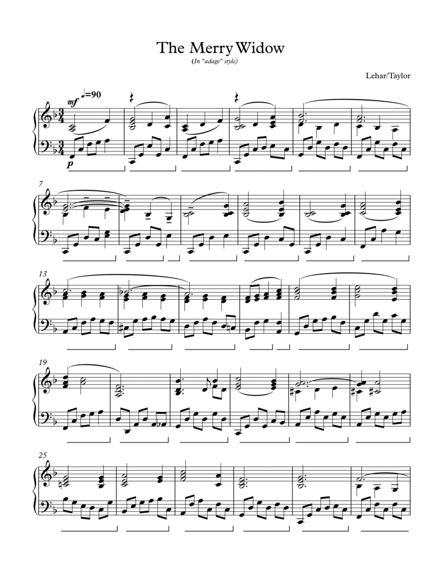 The Merry Widow Waltz (in 