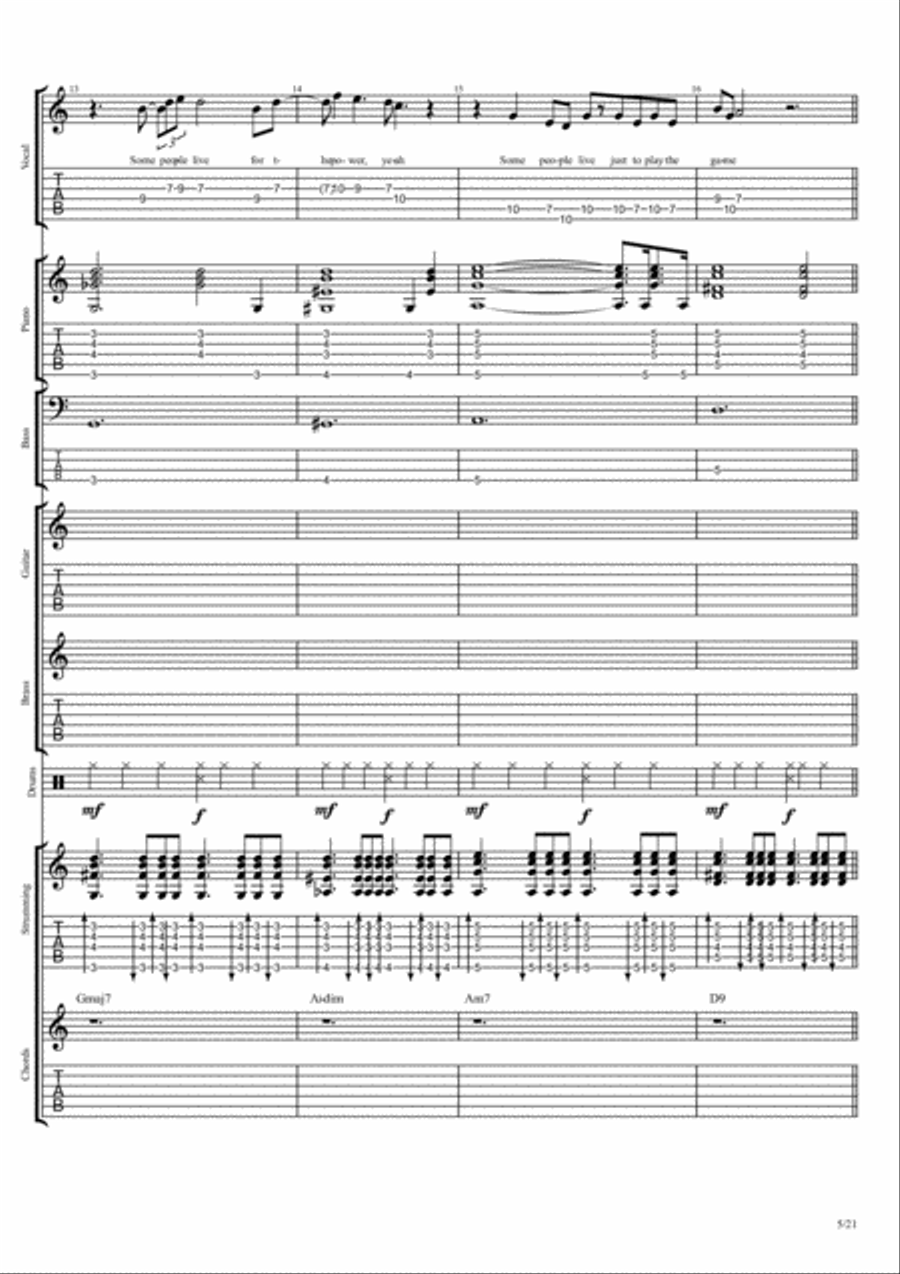 If I Ain't Got You Piano, Vocal, Guitar scores gallery preview page 5