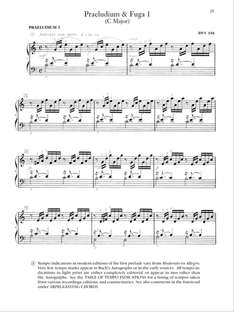 Bach -- The Well-Tempered Clavier, Volume 1 Piano Solo scores gallery preview page 7
