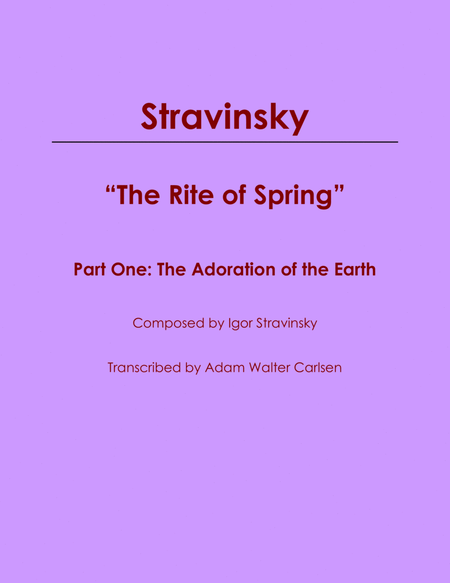 The Rite of Spring Part One The Adoration of the Earth image number null