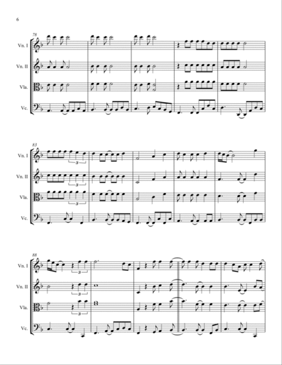 Thunder Road String Quartet scores gallery preview page 6