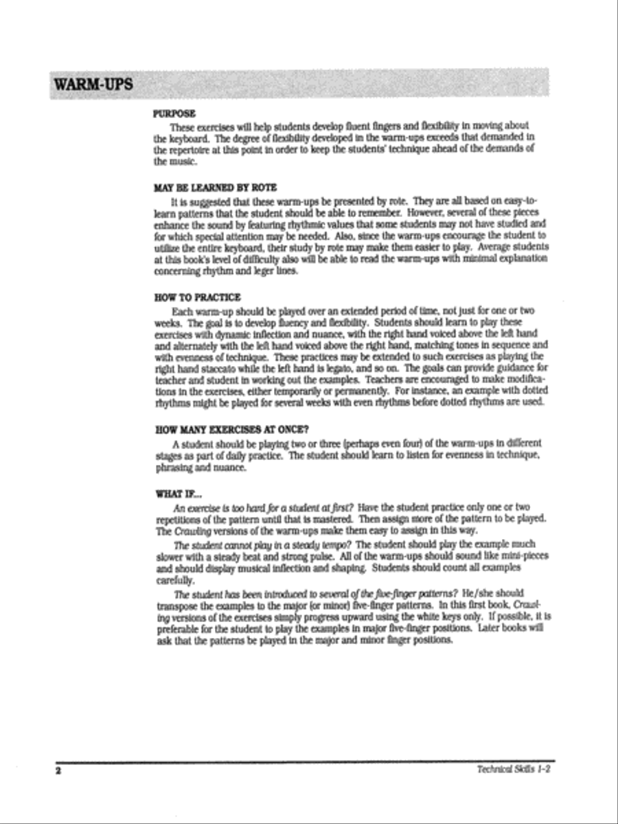 Masterwork Technical Skills Piano Method scores gallery preview page 3