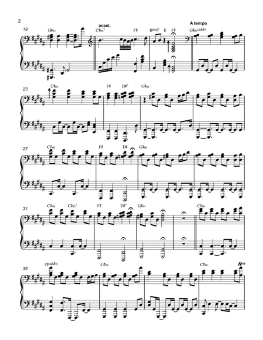 Caruso Caruso Piano Solo scores gallery preview page 2