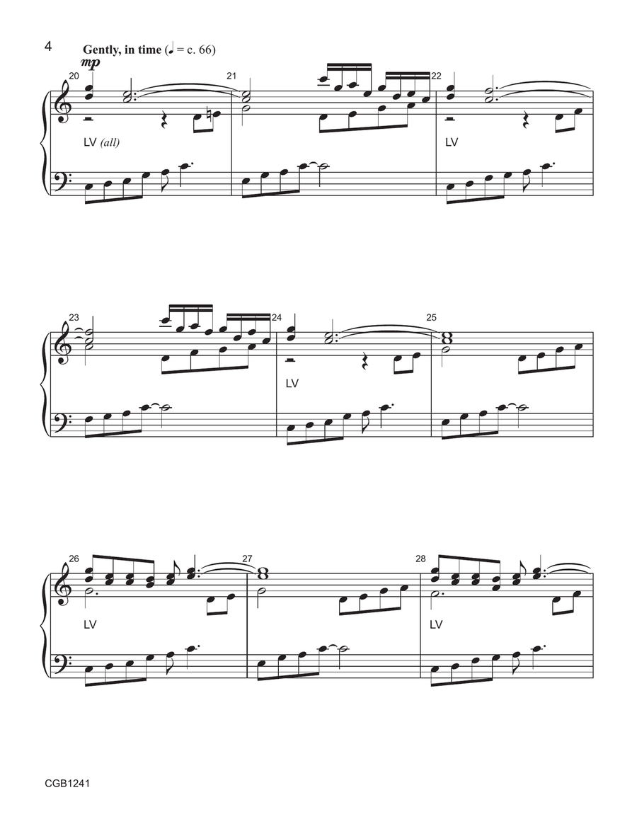 Thundersnow (3-7 octaves) by Cathy Moklebust Handbell Choir - Digital Sheet Music page 4