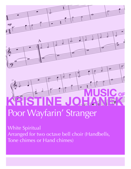 Poor Wayfarin' Stranger (2 octave handbells, tone chimes or hand chimes) image number null