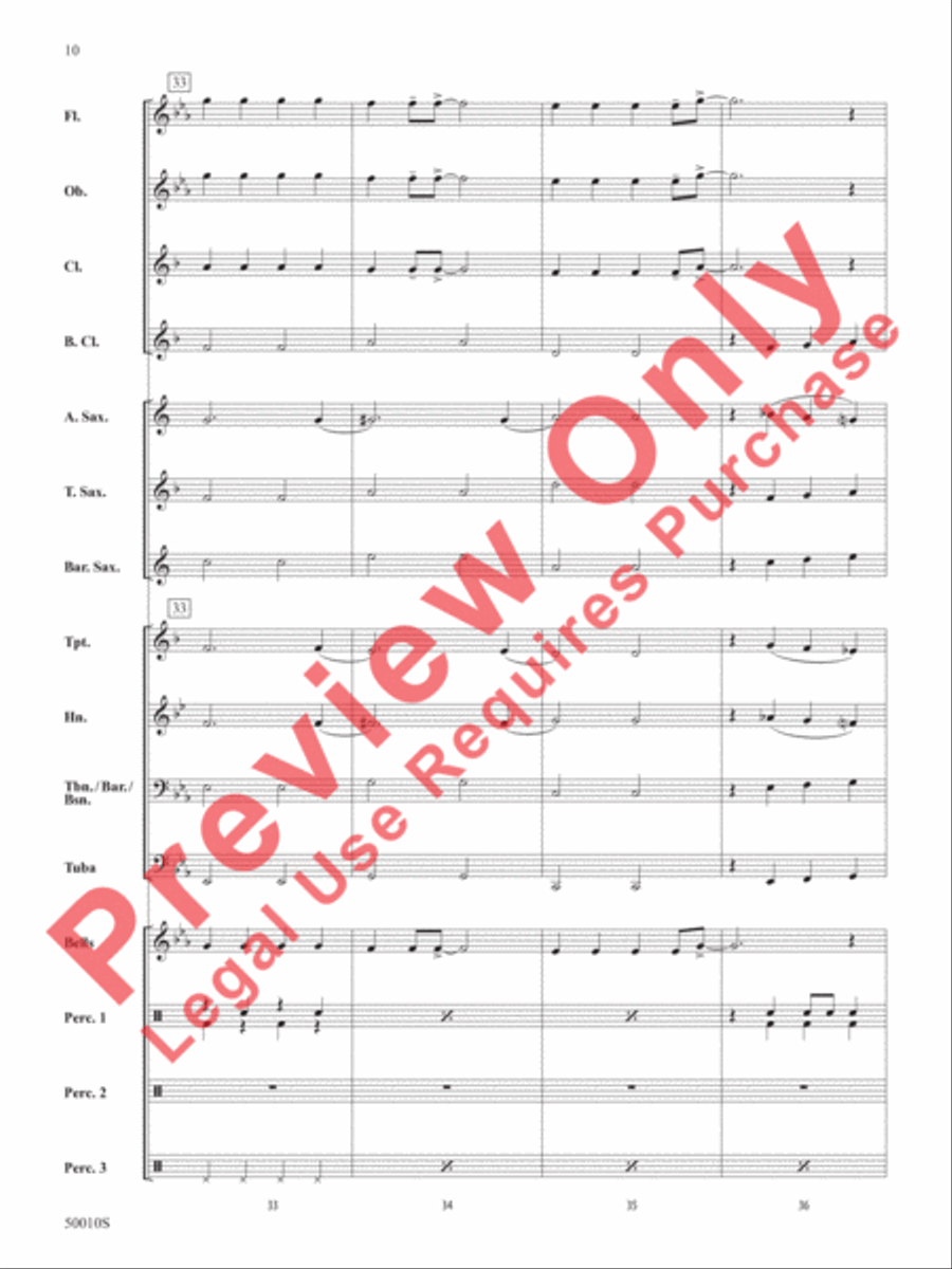 A Holiday Santa-bration Concert Band scores gallery preview page 11