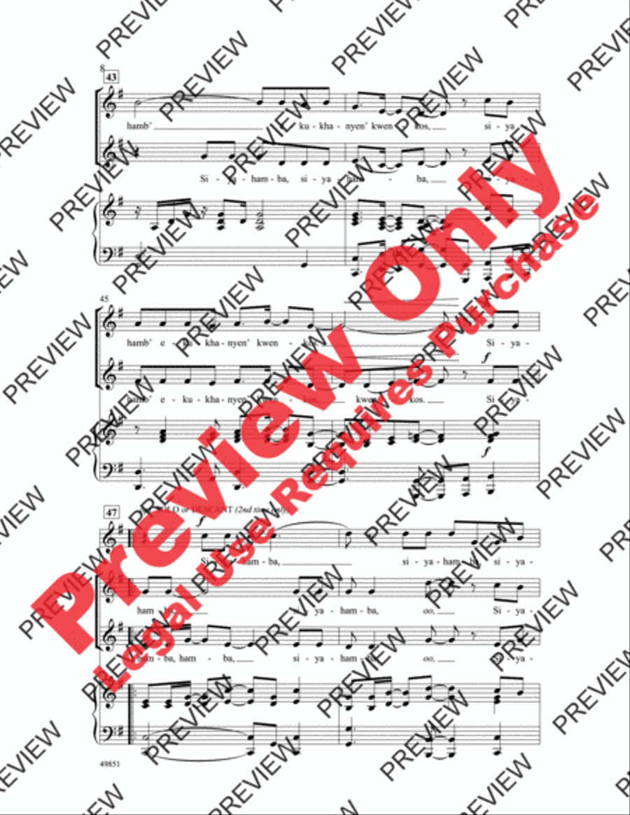 Siyahamba 2-Part scores gallery preview page 9