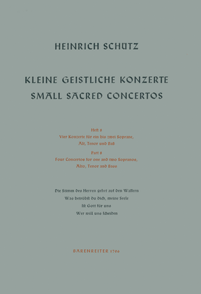 Small Sacred Concertos, Volume 8