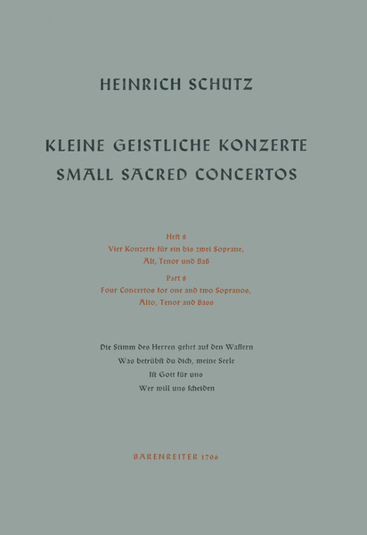 Small Sacred Concertos, Volume 8