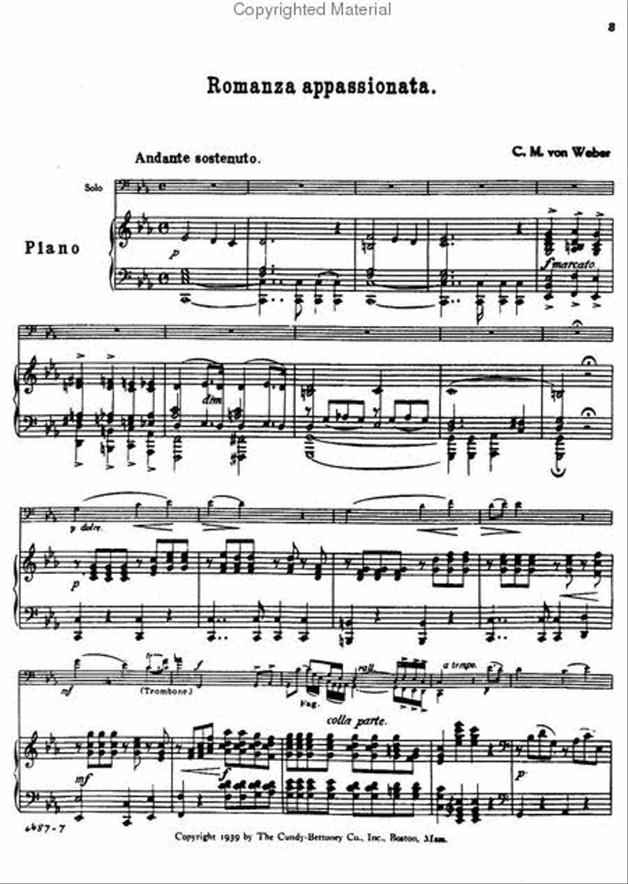 Romanza Appassionata Romanza Appassionata Piano Accompaniment scores gallery preview page 2