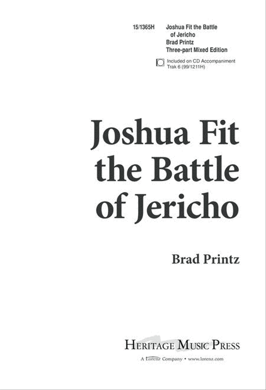 Joshua Fit the Battle of Jericho 3-Part scores gallery preview page 1