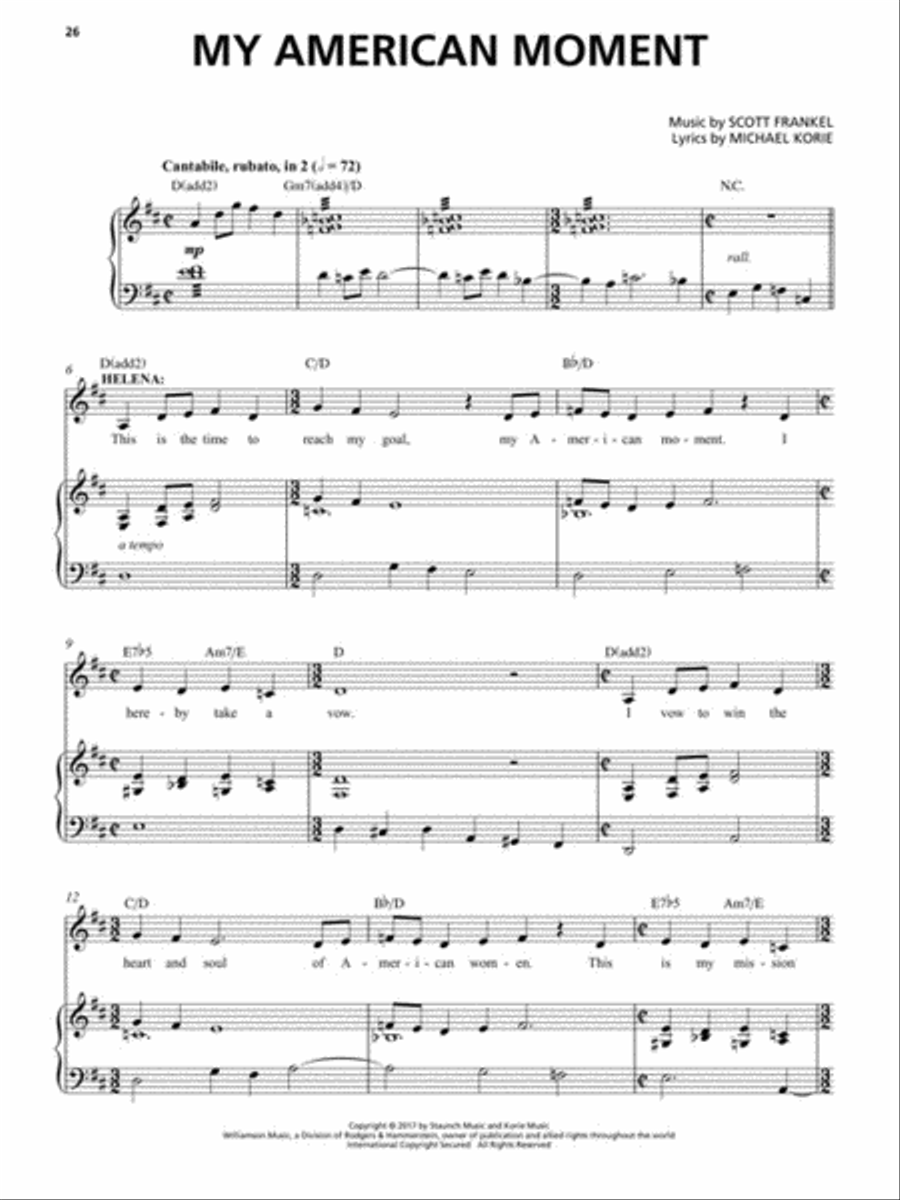War Paint Voice scores gallery preview page 5