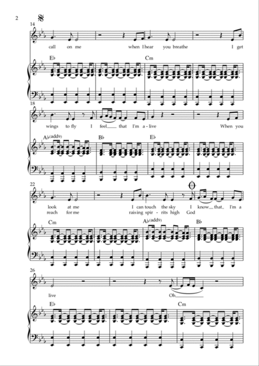 I'm Alive I'm Alive Voice scores gallery preview page 2