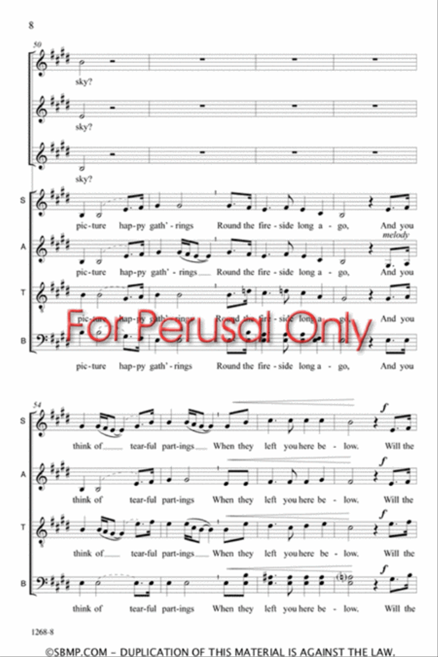 Will the circle be unbroken? - SATB Octavo 4-Part scores gallery preview page 7
