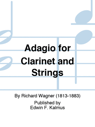 Book cover for Adagio for Clarinet and Strings