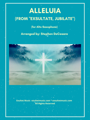 Book cover for Alleluia (from "Exsultate, Jubilate") (Alto Saxophone and Piano)