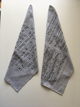 Dish/tea towel - pack of 2 units - early music
