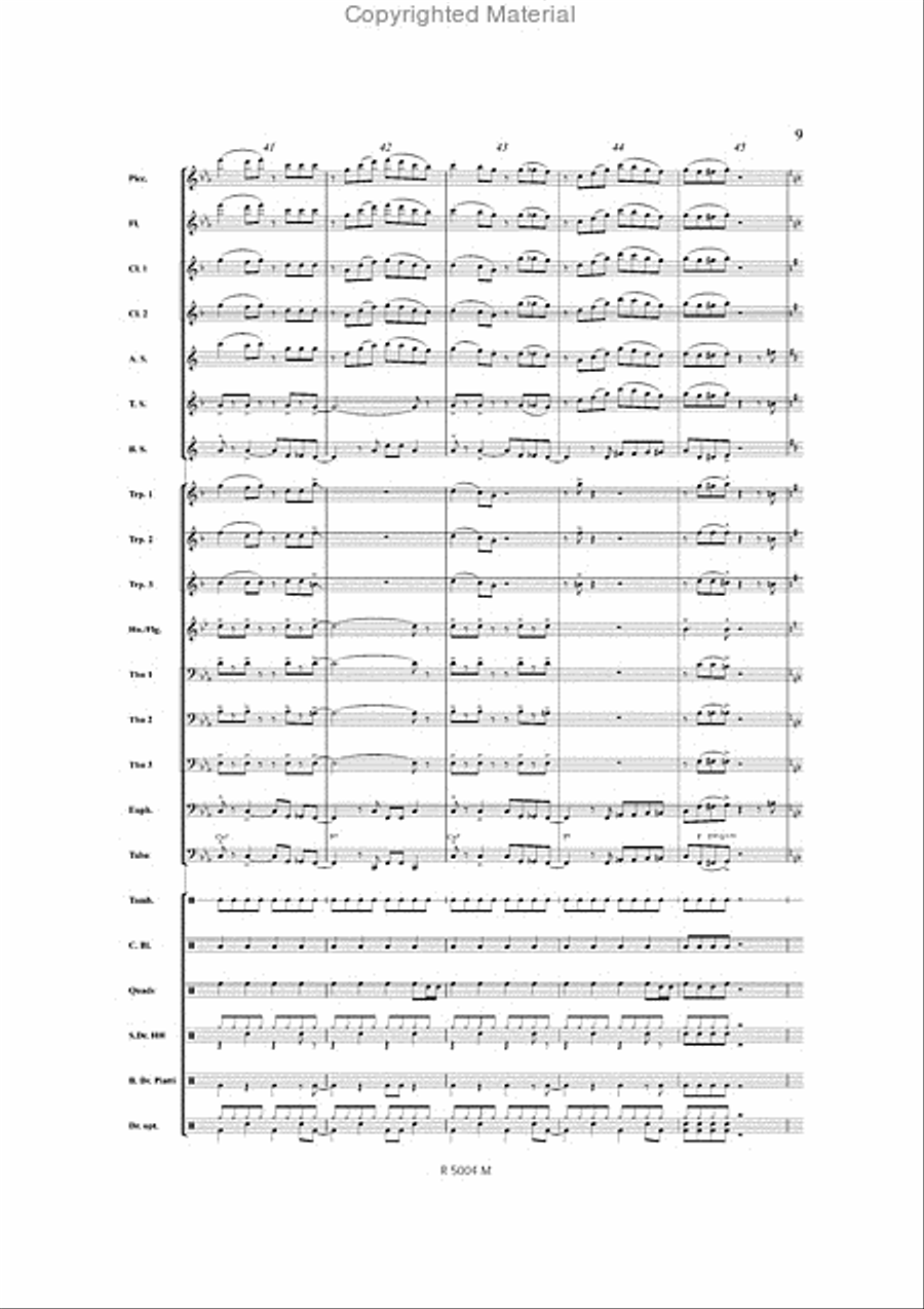 That Night, Dim That Night, Dim Marching Band scores gallery preview page 10