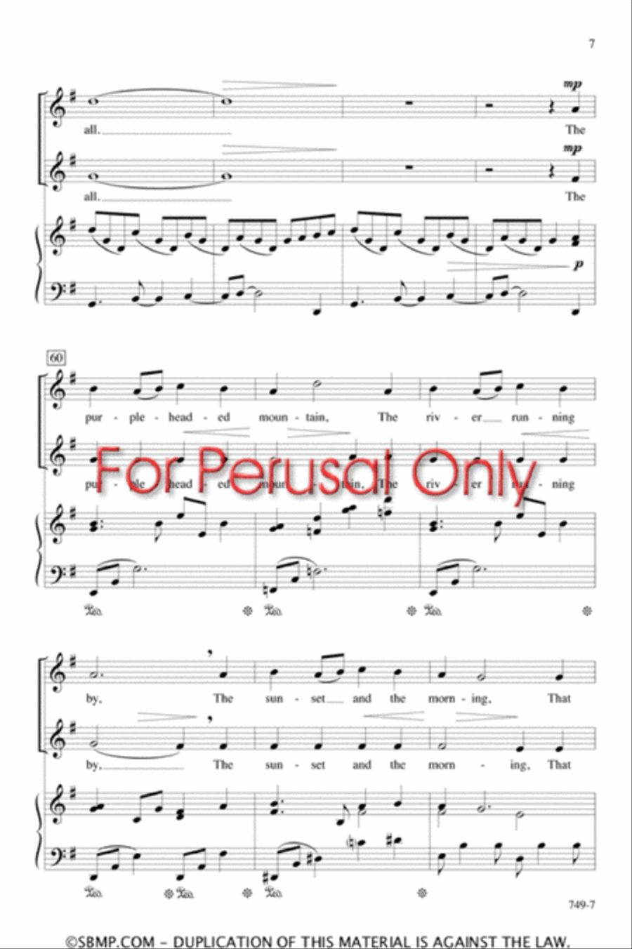 All Things Bright and Beautiful - SA Octavo SA scores gallery preview page 7