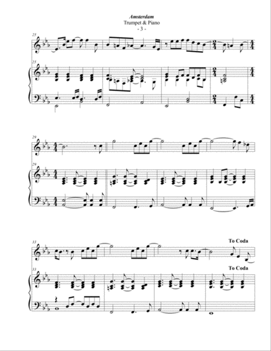Amsterdam Trumpet Solo scores gallery preview page 3