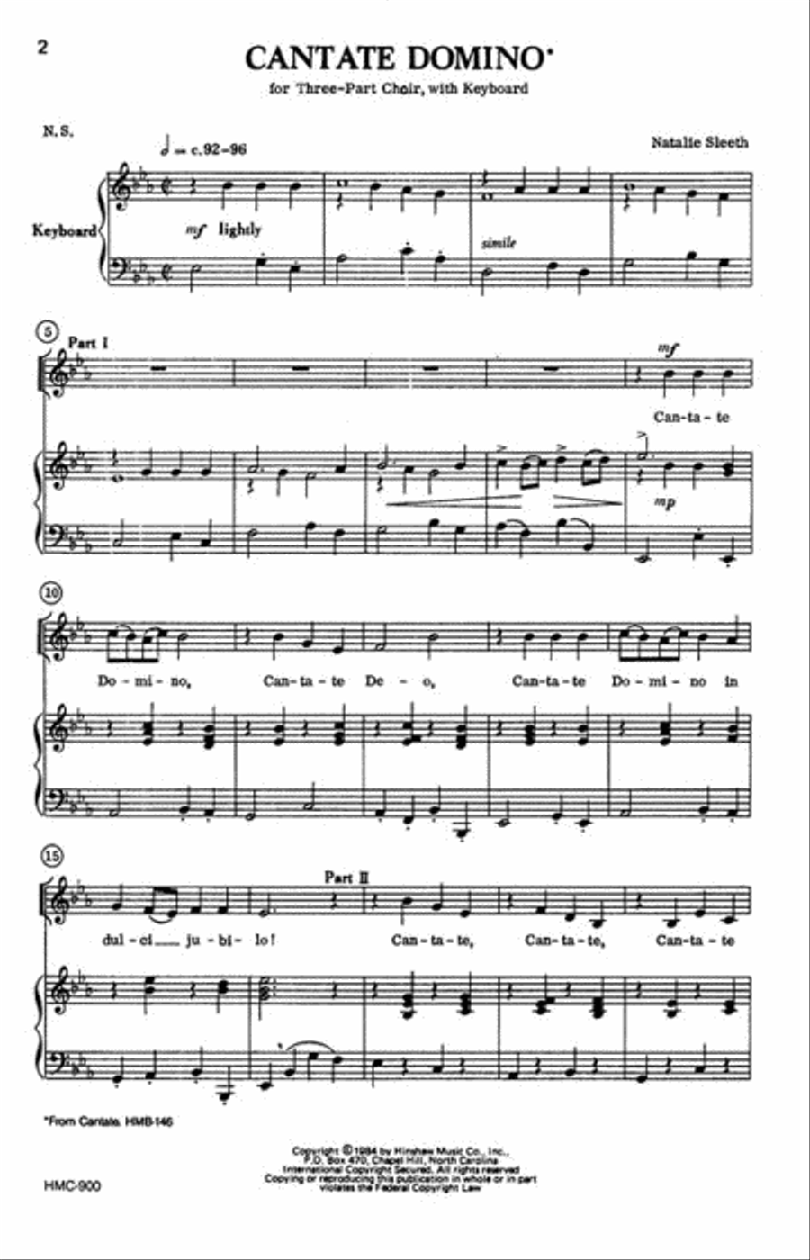 Cantate Domino Choir scores gallery preview page 2