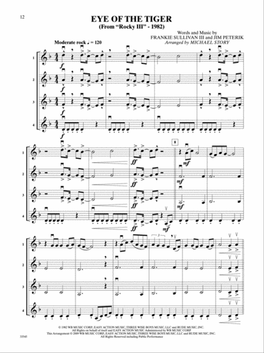 Movie Quartets for All Movie Quartets for All Small Ensemble scores gallery preview page 3
