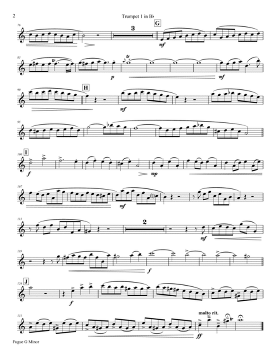 Fugue G Minor - (the 'little') - BWV 578 - Swing - Brass Quartet