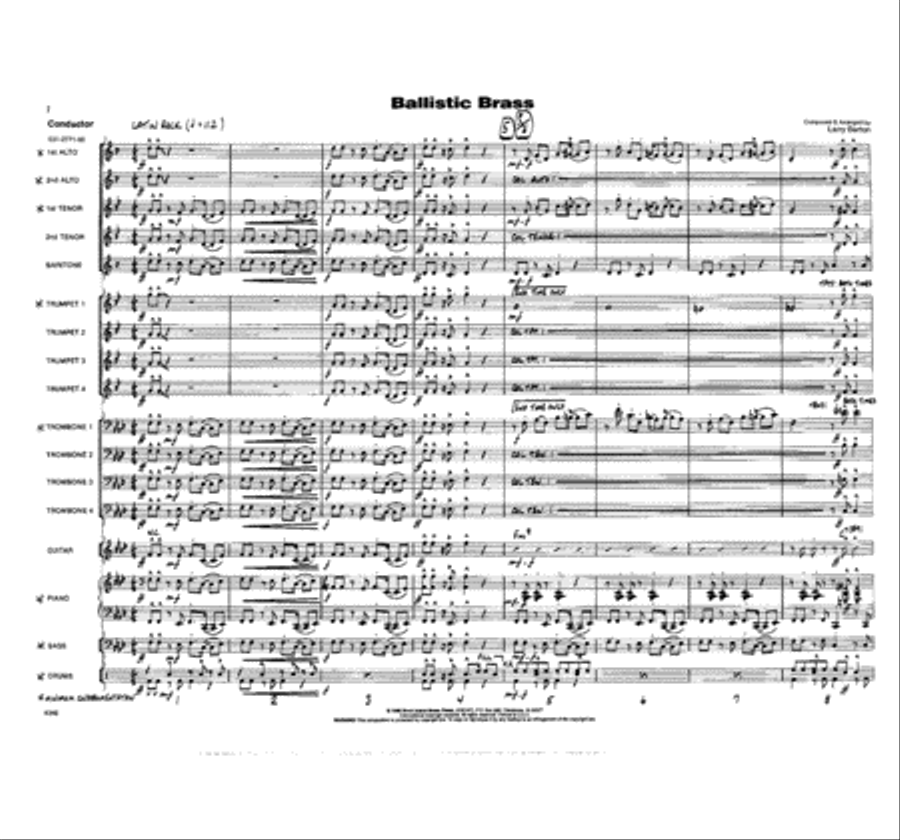 Ballistic Brass Jazz Ensemble scores gallery preview page 2