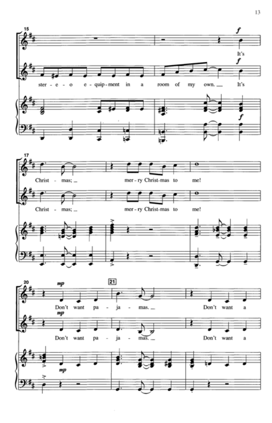 Six Silly Songs for the Season 2-Part scores gallery preview page 3