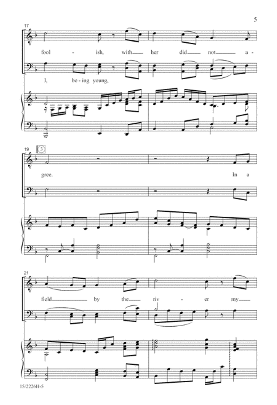 Down by the Salley Gardens TTB scores gallery preview page 6