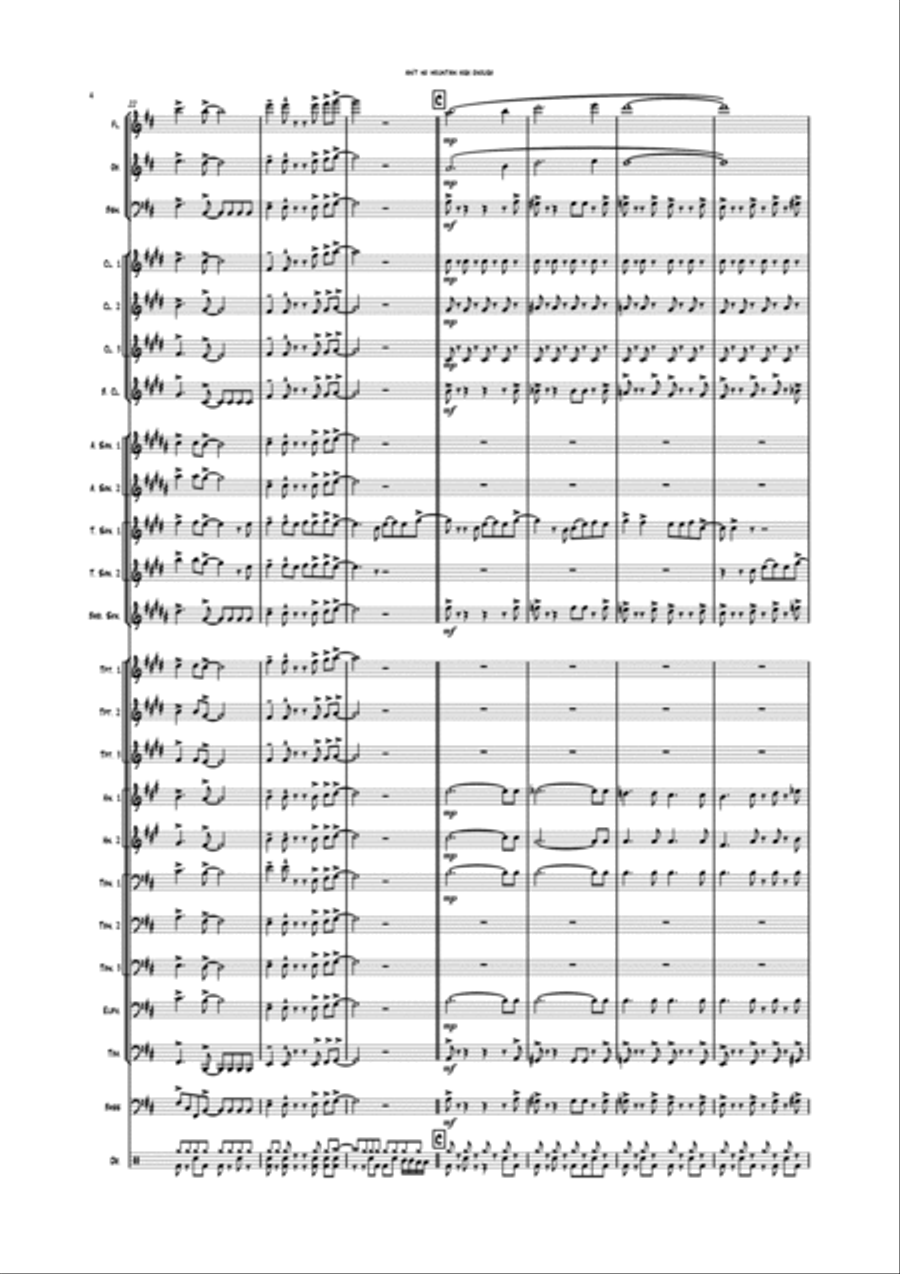 Ain't No Mountain High Enough Concert Band scores gallery preview page 4