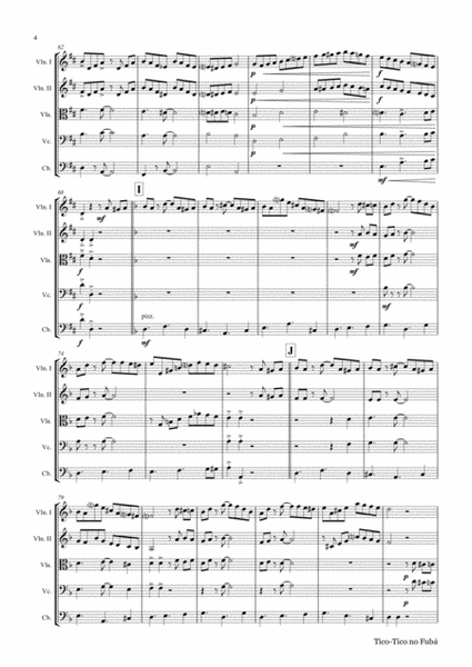 Tico-Tico no Fubá - Choro - String Orchestra image number null
