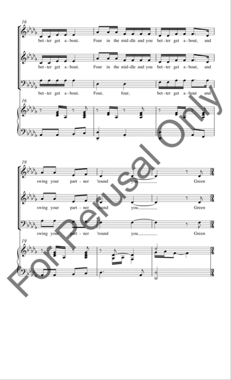 Green Coffee Grows 3-Part scores gallery preview page 4