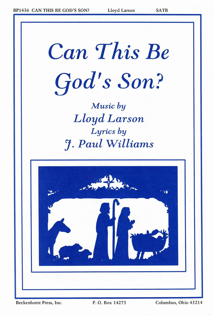 Can This Be God's Son? Can This Be God's Son? 4-Part scores gallery preview page 1