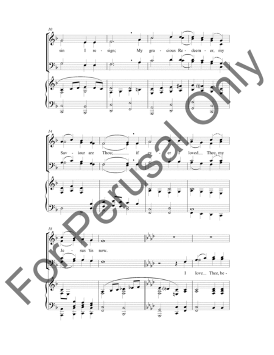 My Jesus, I Love Thee (Choral Score) 4-Part scores gallery preview page 3