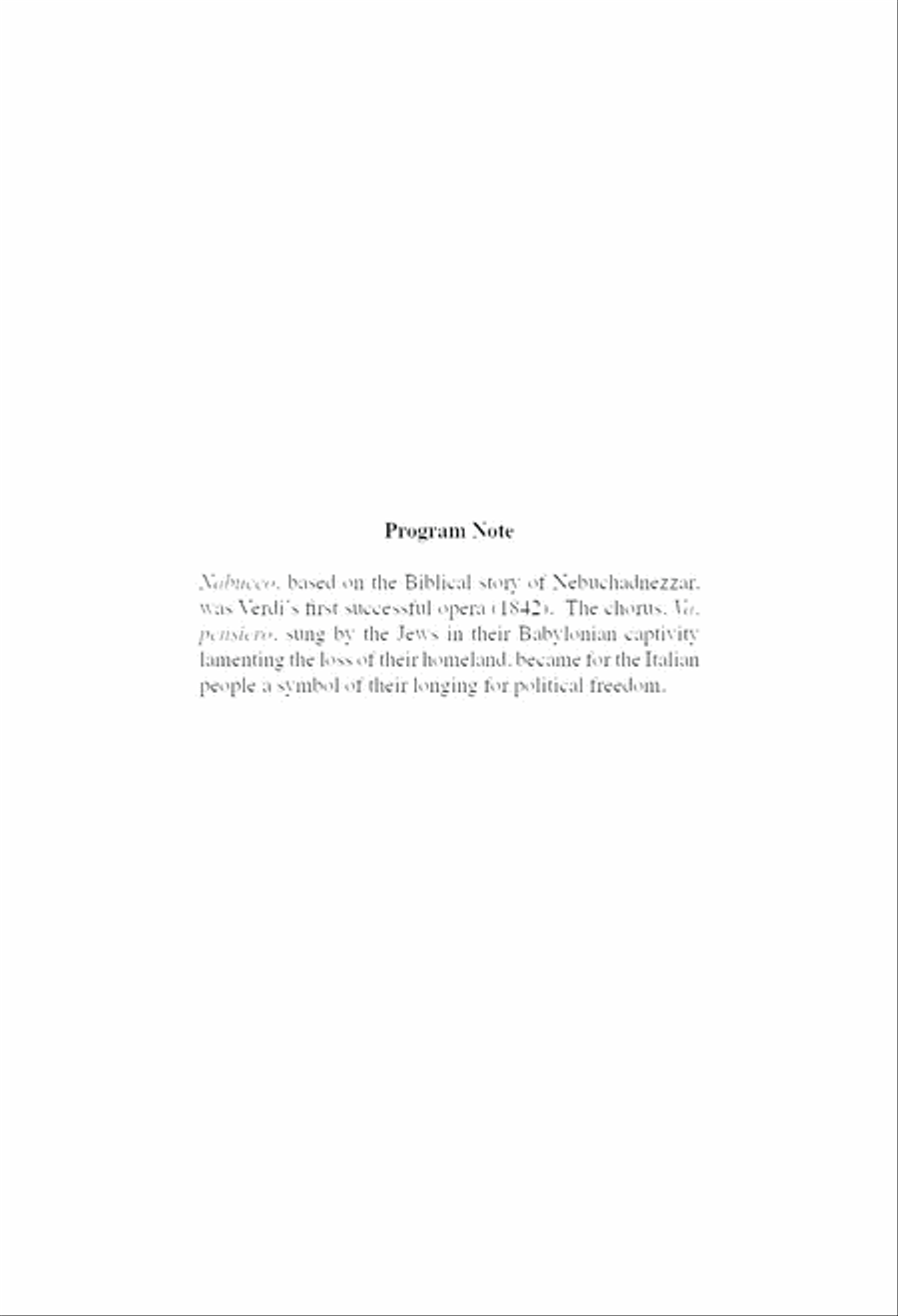 Chorus Of The Hebrew Slaves 4-Part scores gallery preview page 2