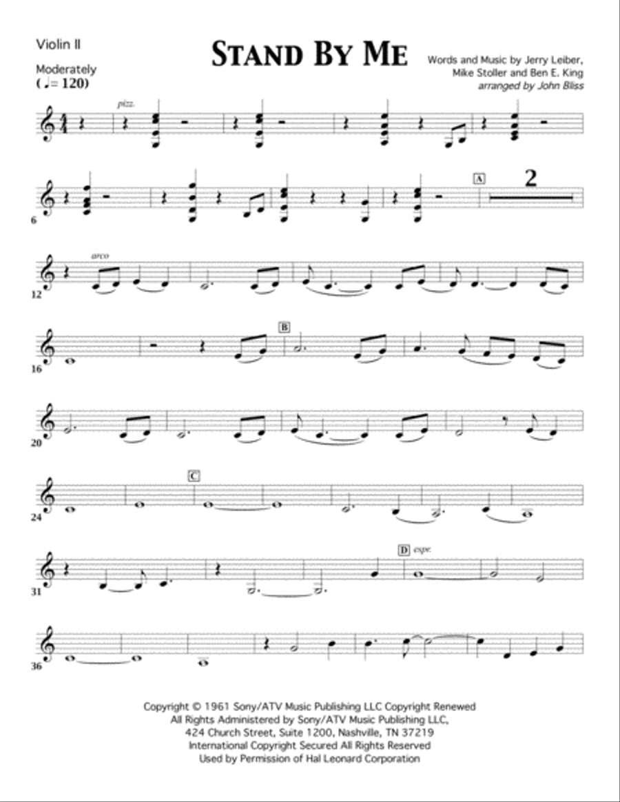 Stand By Me Stand By Me String Quartet scores gallery preview page 5