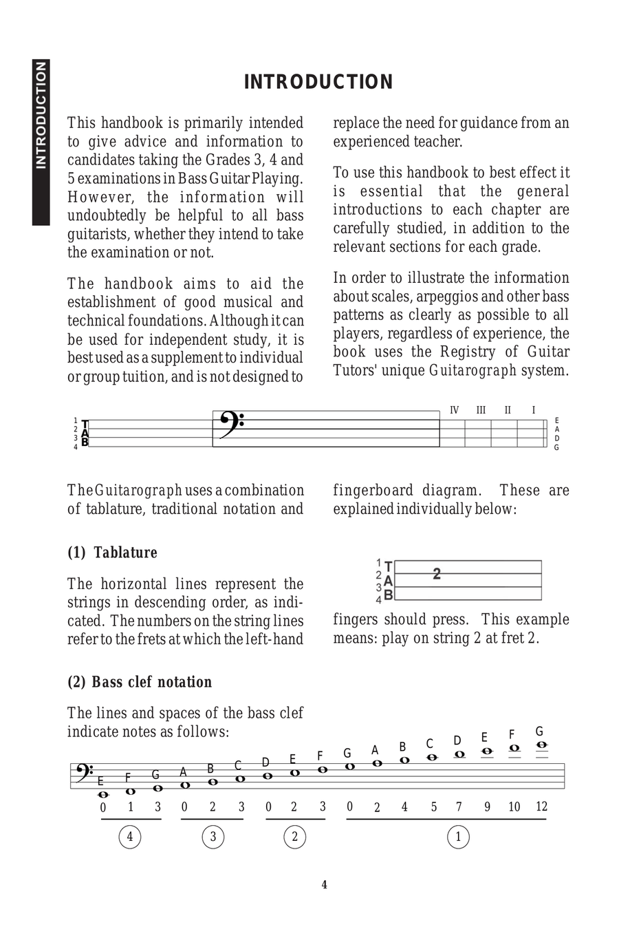 RGT Bass Guitar Playing Intermediate Grade 3-5 Bass Guitar scores gallery preview page 5