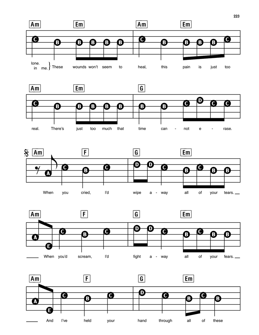 My Immortal Electronic Keyboard scores gallery preview page 2