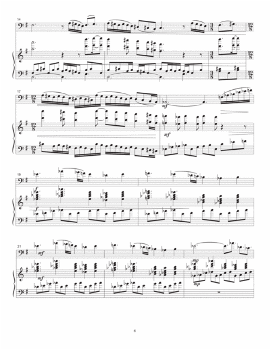 Sonatina for Cello & Piano Chamber Music scores gallery preview page 6