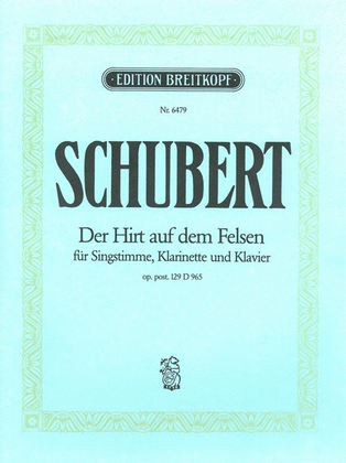 Book cover for Der Hirt auf dem Felsen D 965 [Op. 129]