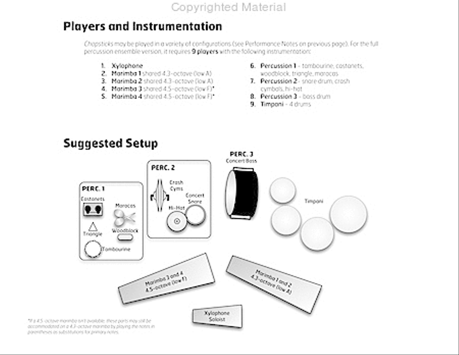 Chopsticks Percussion Ensemble scores gallery preview page 4