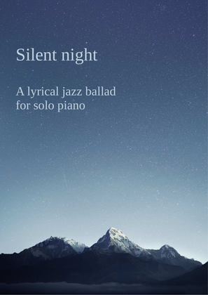 Silent Night in a lyrical jazz ballad style